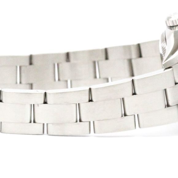 ROLEX Oyster Perpetual 76094 K Serial White Gold Steel Watch Polished - Picture 7 of 8